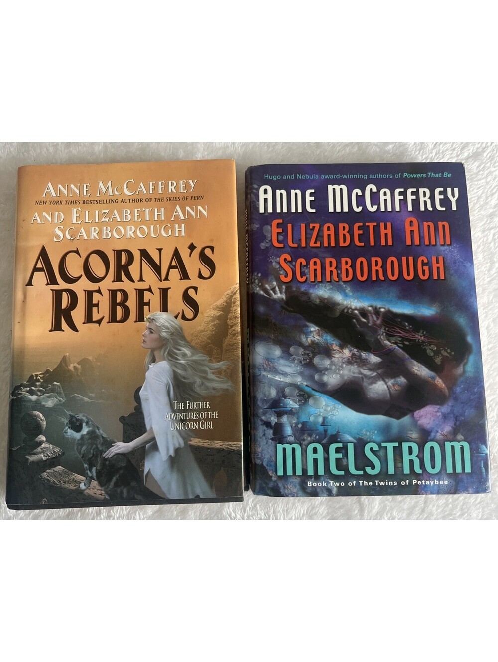 EPIC SCI-FI FANTASY DUO! Anne McCaffrey Elizabeth Ann Scarborough 2 HC Lot